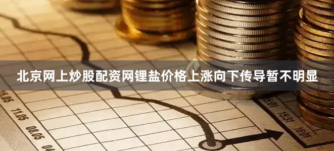 北京网上炒股配资网锂盐价格上涨向下传导暂不明显
